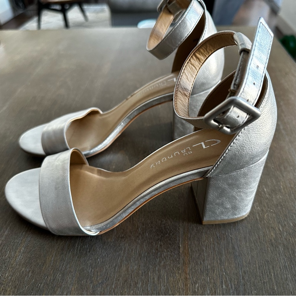 Block Ankle Strap Heeled Sandal